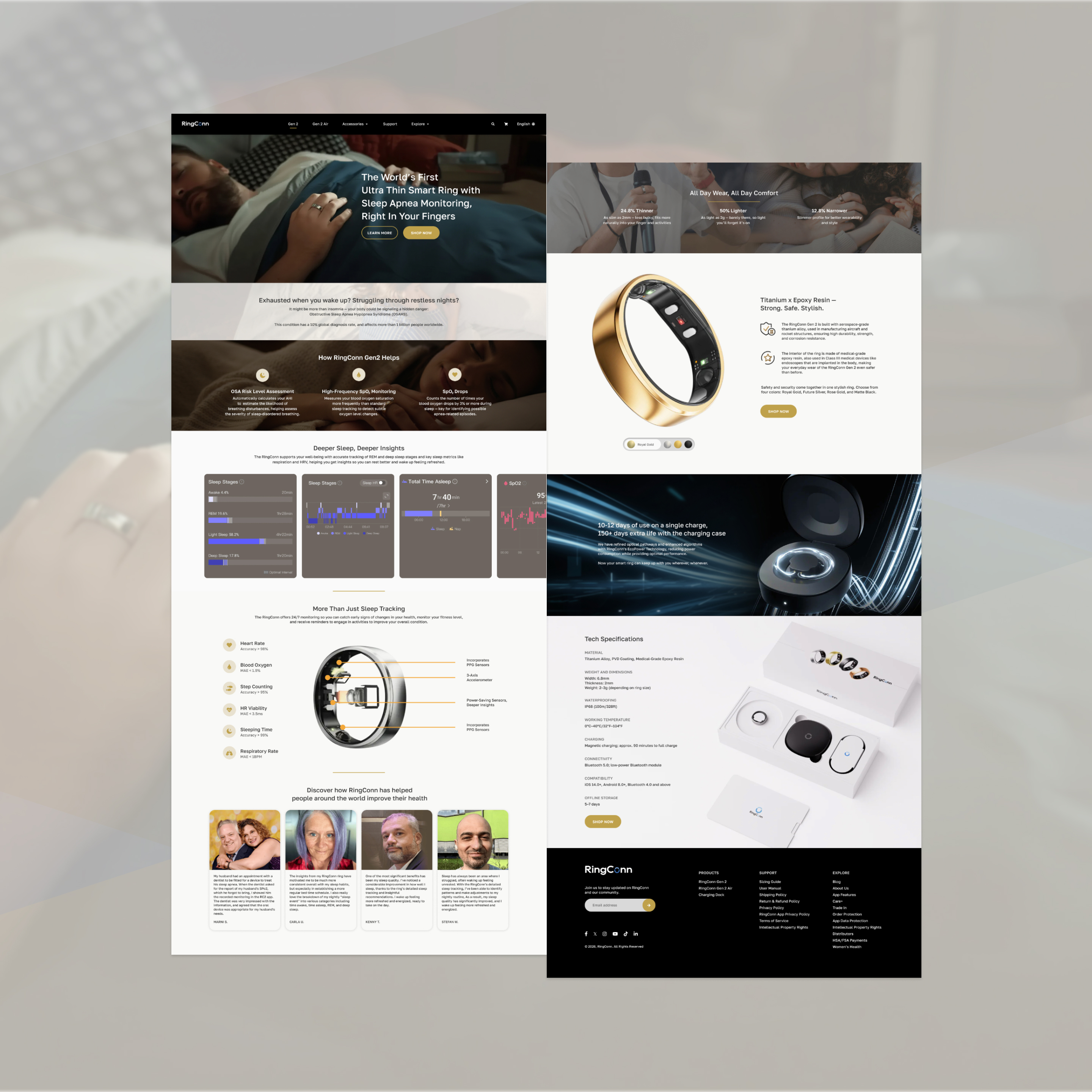 100 Days of UI Challenge - Landing Page header